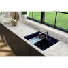 Bocchi Baveno Uno Dual-Mount Workstation Fireclay 27 in. Single Bowl 3-hole Kitchen Sink in Sapphire Blue 1633-010-0127